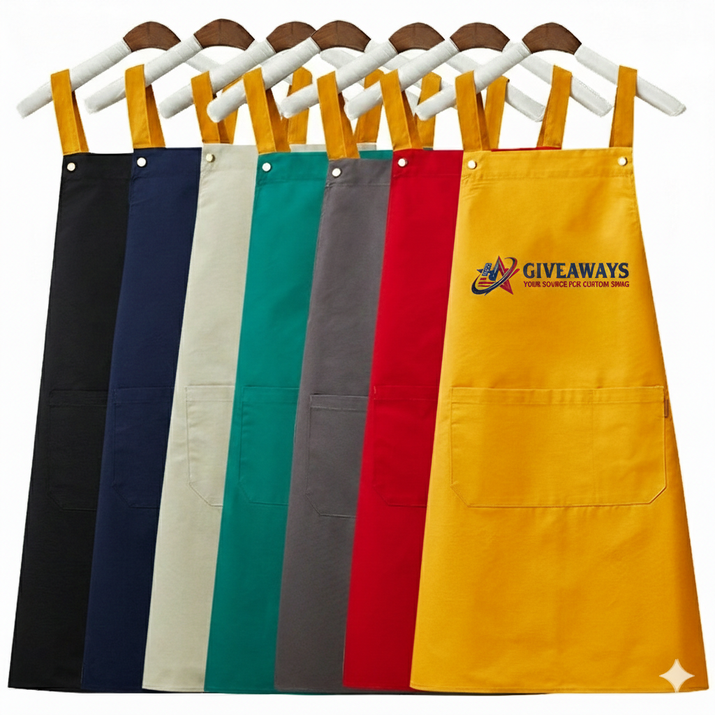 AA-PBG-UZA-01 1 Full-Length Adjustable Apron With 2 Patch Pockets - Image 1