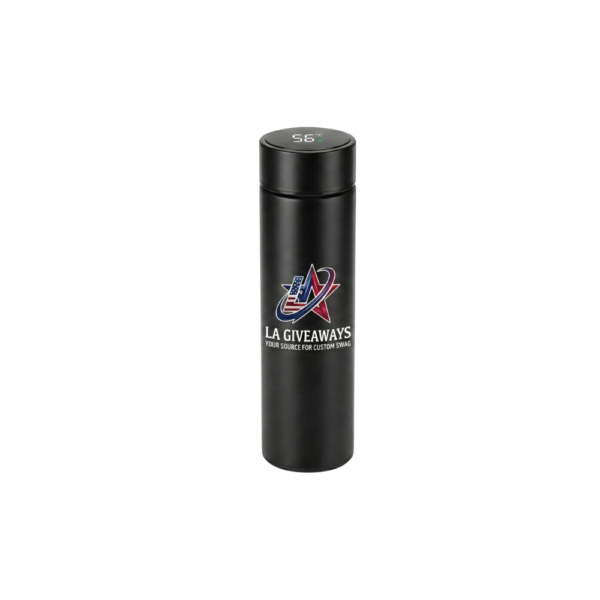 Bottle with LED Temperature Display