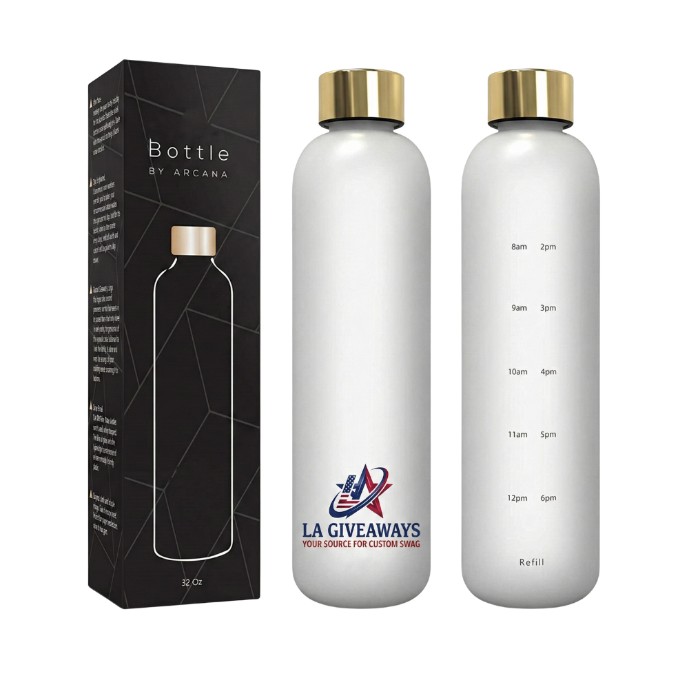 DW-WB-MARY-04 32oz 1 liter Water Bottle With Motivational Time Marker