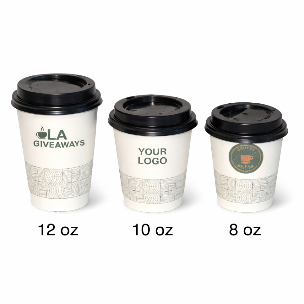 DW-mug-Esh-17 Custom logo Coffee Tea paper cup with lids promotional cups - Image 1