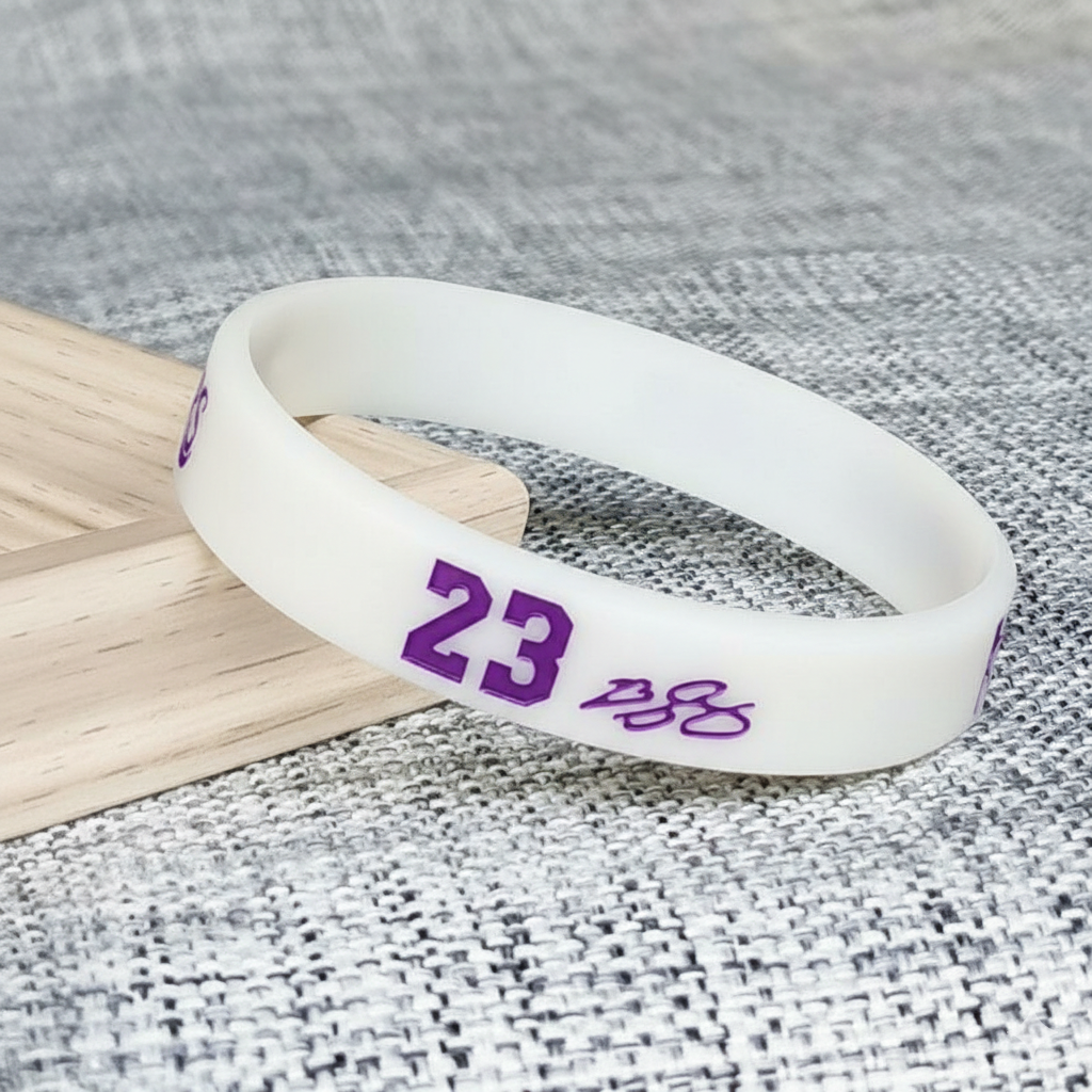GC-WB-UZA-02 1 Custom Debossed Durable Sports Silicone Bracelet - Image 1