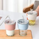 15Oz Glass Tumbler With Straw And Lid - Image 5