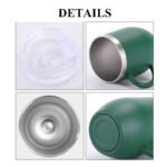 12oz Stainless Steel Powder Coated Insulated Egg Shape Mugs - Image 2