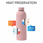 Custom 500ml Sports Flask with Logo Stainless Steel Double W - Image 3