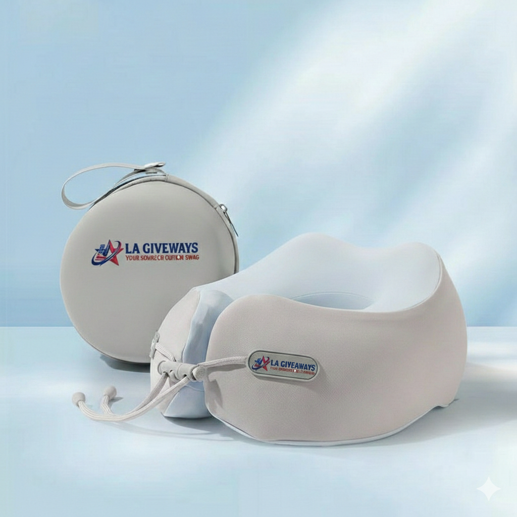 HG-TP-UZA-01 1 Custom Ergonomic Travel Pillow Memory Foam U-Shape Soft Neck - Image 1