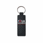 Leather Keychain Pendant With Metal Ring