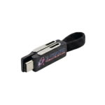 Magnetic Mini Charging Fabric 4 in 1 Keychain USB Cable