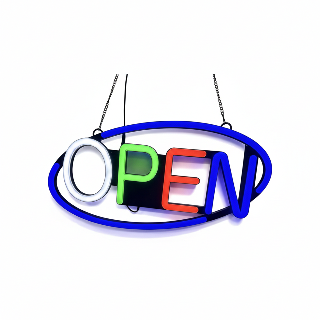 LL-LEDS-UZA-01 1 Large Custom Outdoor Wall Neon LED Sign - Image 1