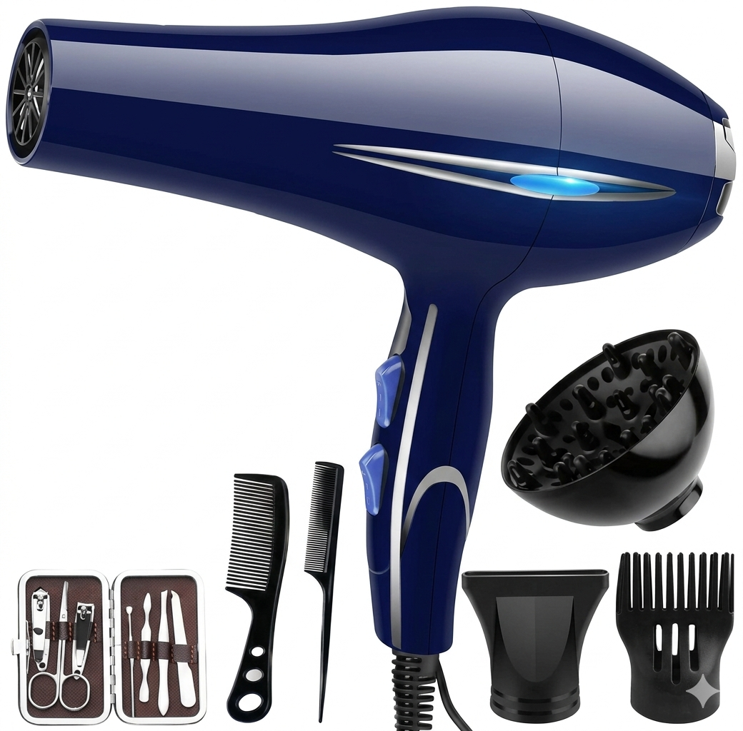 PHD-HD-Esh-01 Multi-function 3 Speed Hair Dryer Portable - Image 1