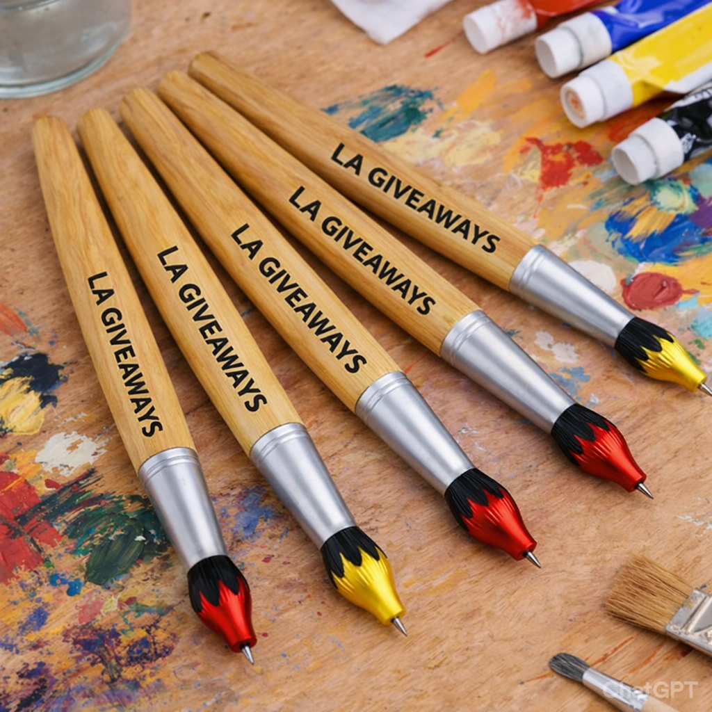 PN-pen-Esh-13 Painting Brush Shape Pen with logo Promotional - Image 1