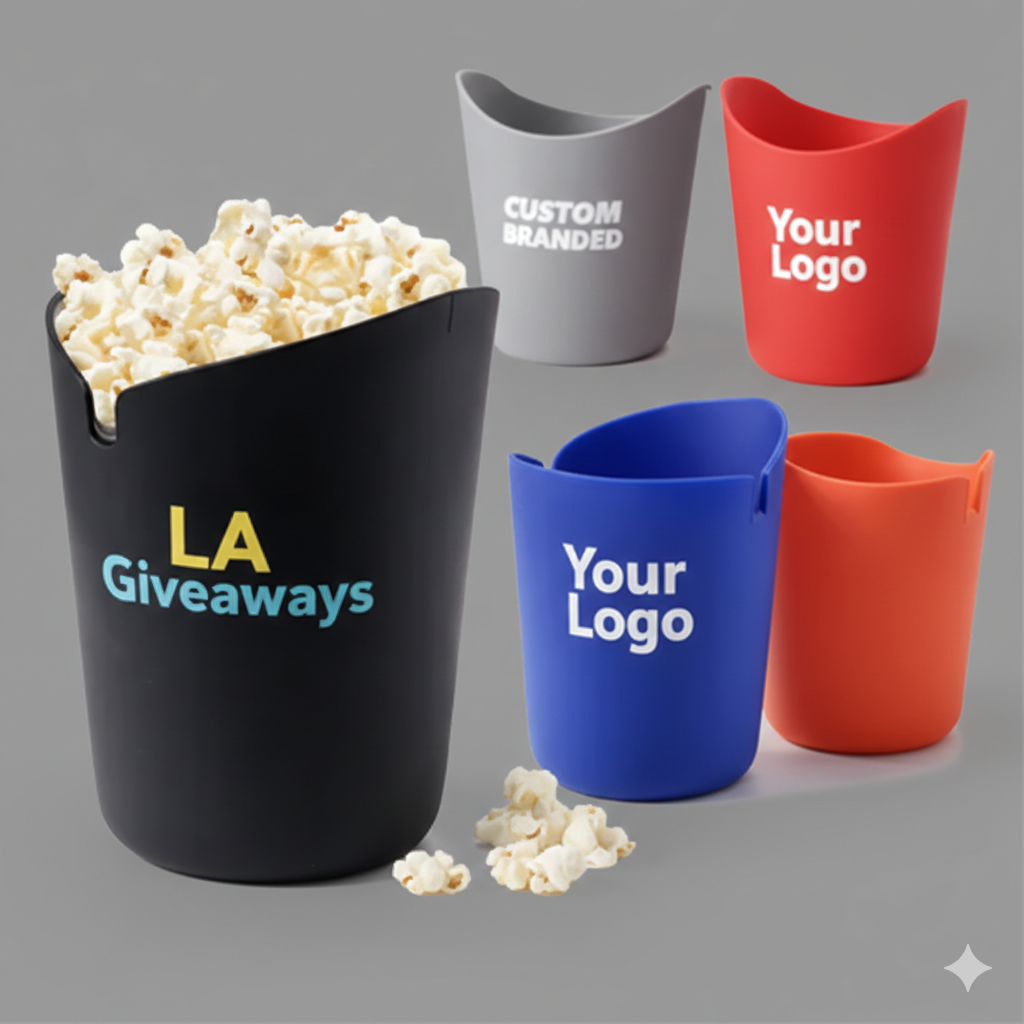 SC-bukt-Esh-01 Customised Silicone Snack Containers/Popcorn Popper Bucket - Image 1