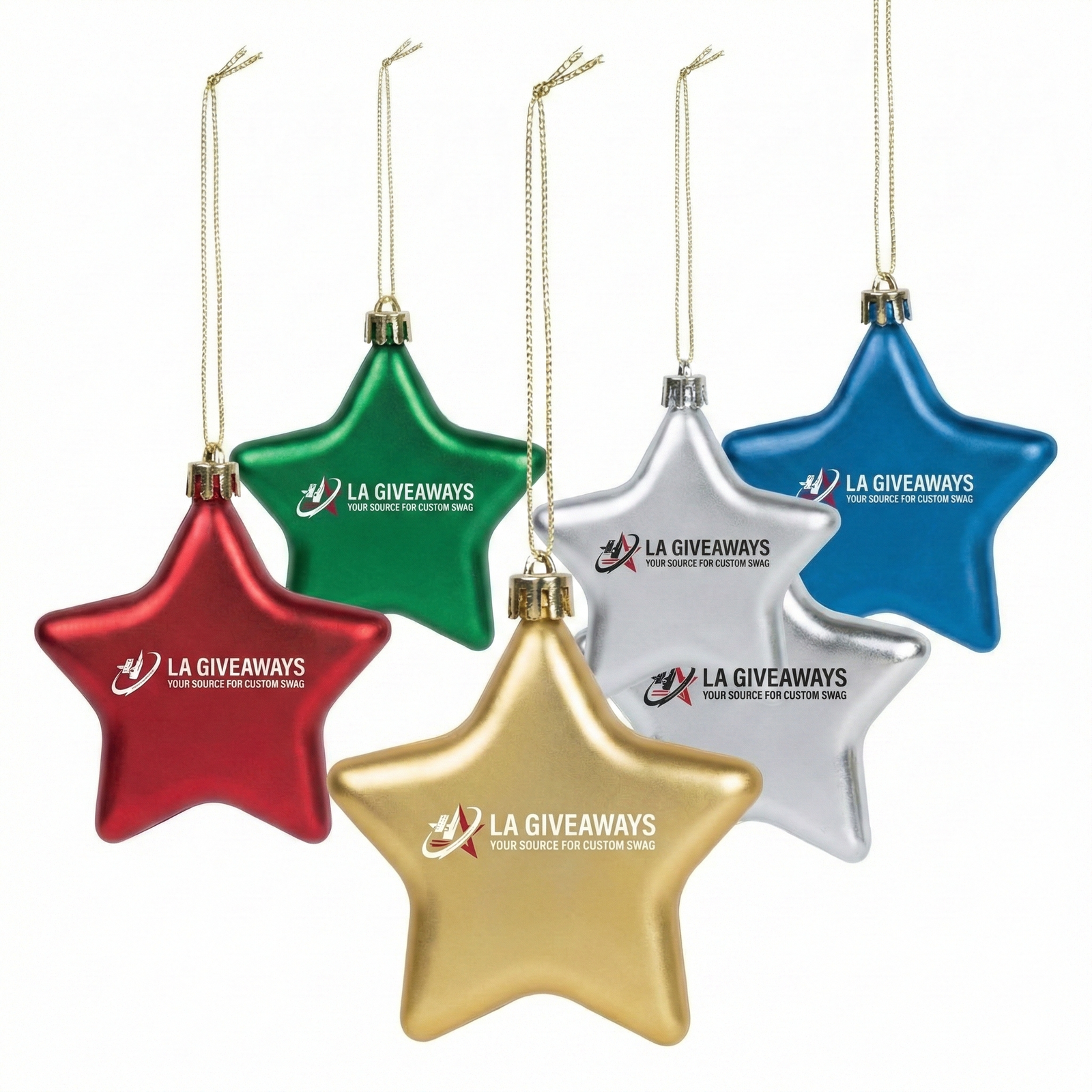 DI-SO-SAM-01 (4) Custom Star Ornament with Logo