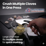 Stainless Steel Garlic Press with Detachable Handle