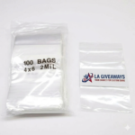 4" x 6" Clear Resealable Zipper Storage Bags