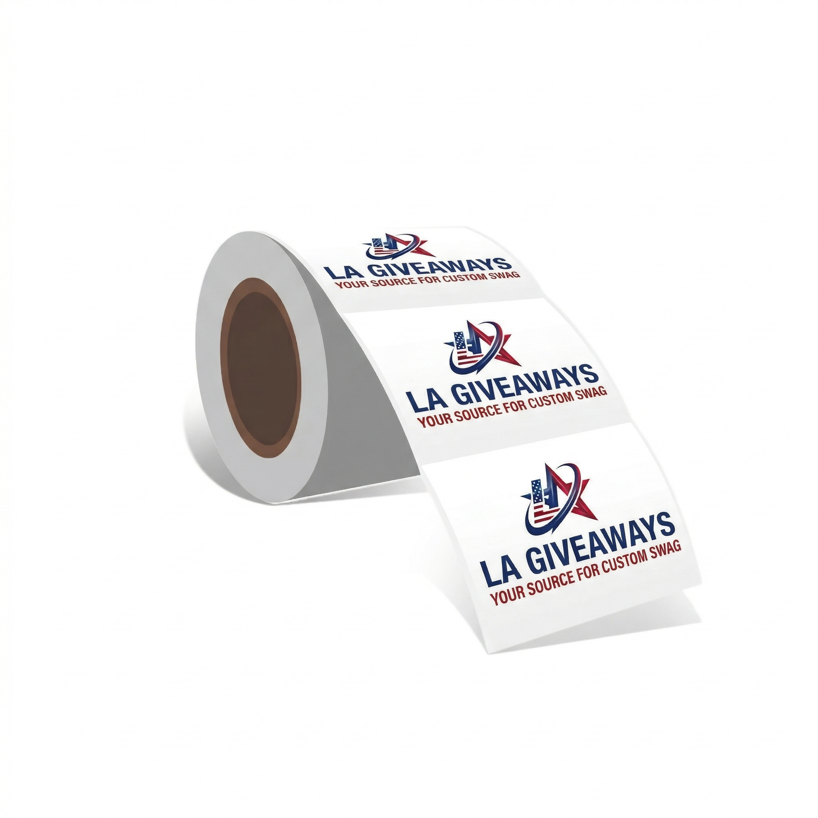 SI-CS-SAM-02 (2) Custom Size Die Cut Stickers on Roll