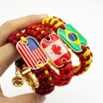 Custom Logo Elastic String paracord Wristband Bracelet - Image 3